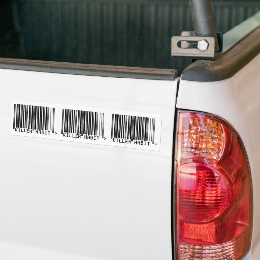 Killer Habit Barcode Bumpersticker (Op Truck)