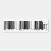 Killer Habit Barcode Bumpersticker (Voorkant)