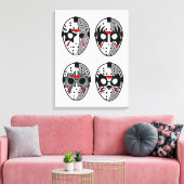 Killer Hockey-spelers Canvas Afdruk (Insitu (Woonkamer))