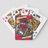 KILLER INSTINCT VAN S. E. Groene speelkaarten (Achterkant)