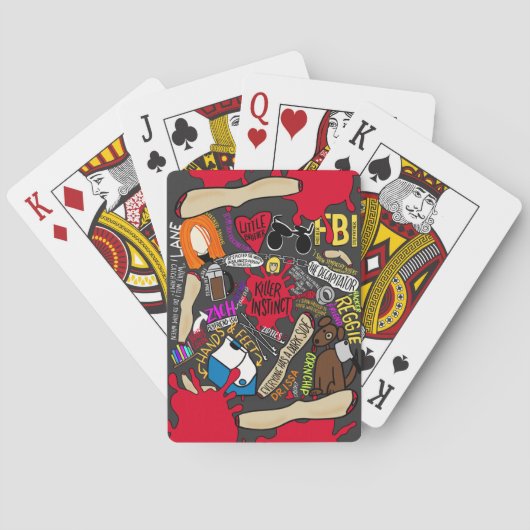 KILLER INSTINCT VAN S. E. Groene speelkaarten (Achterkant)