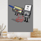 Killer Ipod Clipart (Retro Floppy Disk Cassette) Poster (Keuken)