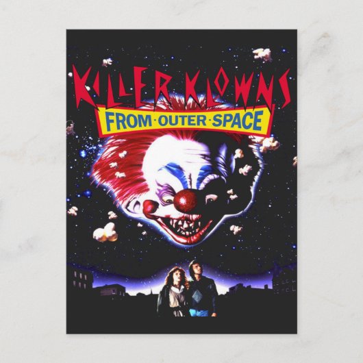Killer Klowns Clowns From Outer Space Movie Horror Briefkaart (Voorkant)