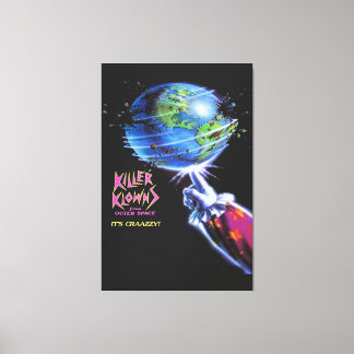Killer Klowns Clowns From Outer Space Movie Horror Canvas Afdruk