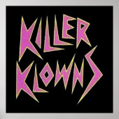 KILLER KLOWNS uit de ruimte logo Poster (Voorkant)