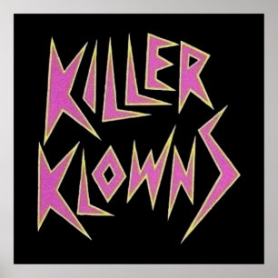 KILLER KLOWNS uit de ruimte logo Poster