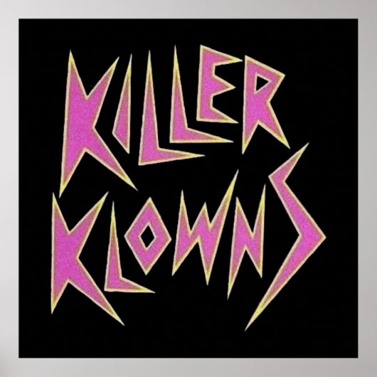 KILLER KLOWNS uit de ruimte logo Poster (Voorkant)