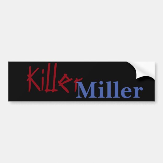 Killer Miller Bumpersticker (Voorkant)