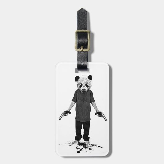 Killer panda bagagelabel (Voorkant verticaal)