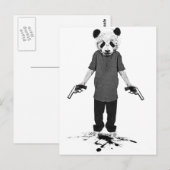 Killer panda briefkaart (Voorkant / Achterkant)