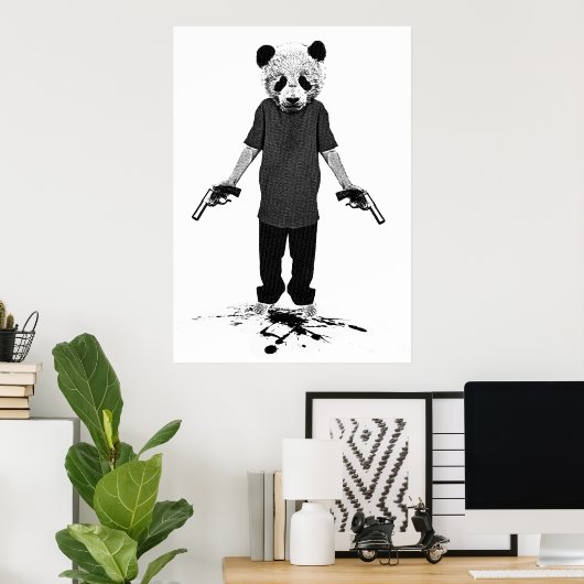 Killer panda poster (Thuiskantoor)