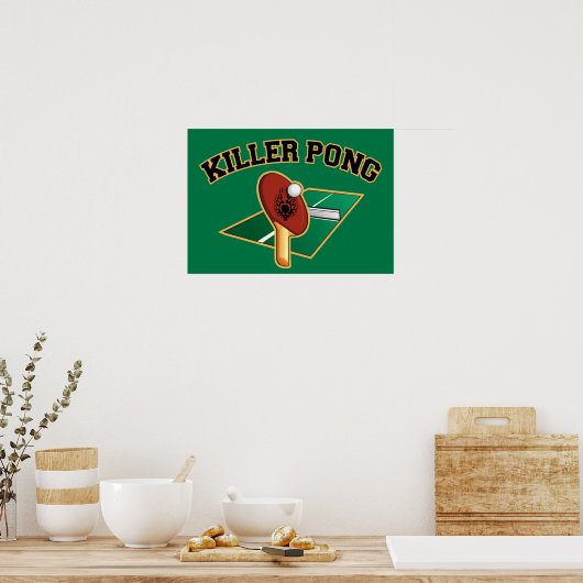 Killer Pong poster (Keuken)
