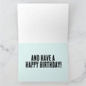 KILLER SHARK ATTACK BIRTHDAY GROTE WENSKAARTEN KAART (Binnen)