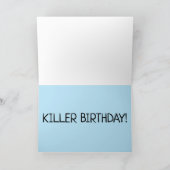 KILLER SHARK FUNNY BIRTHDAY KAART (Binnen)