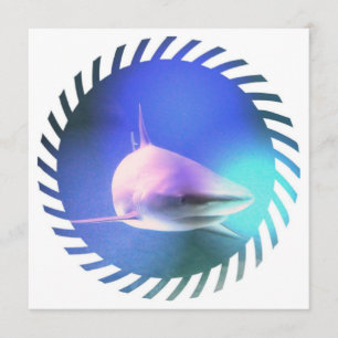 Killer Shark Invitation Kaart