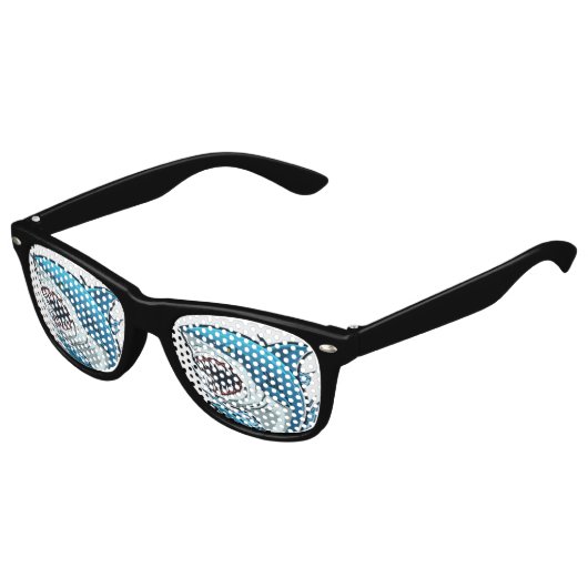 KILLER SHARK PARTY FUNGLASSES ZONNEBRIL (Gekanteld)