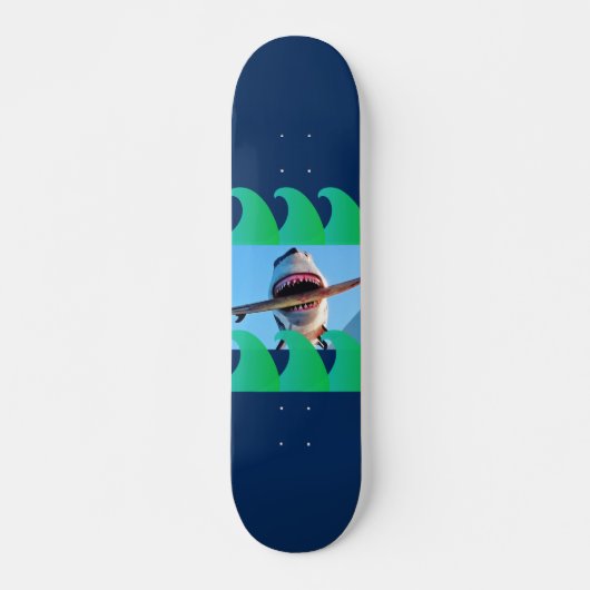 KILLER SHARK SURFBOARD Skateboard Deck (Voorkant)