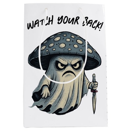 Killer 'Shroom - Spookachtige geest met mes Medium Cadeauzakje (Voorkant)