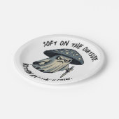 Killer 'Shroom - Spookachtige geest met mes Papieren Bordje (Gekanteld)