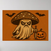 Killer Shroom-Spooky Ghost met Mes Poster (Voorkant)