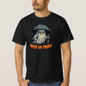 Killer Shroom-Spooky Ghost met mes "TOT" T-shirt (Voorkant)
