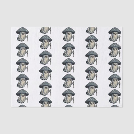 Killer 'Shroom – Spooky Ghost with Knife Tissuepapier (Voorkant)