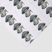 Killer 'Shroom – Spooky Ghost with Knife  Tissuepapier (Detail)