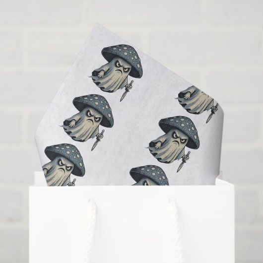 Killer 'Shroom – Spooky Ghost with Knife  Tissuepapier (Cadeauzakje)