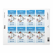 Killer Snowman Funny Beer Labels (Full Sheet)