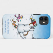 Killer Snowman Funny Cartoon Case-Mate iPhone Case (Achterkant (horizontaal))