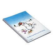 Killer Snowman Funny Cartoon Notitieboek (Rechterzijde)