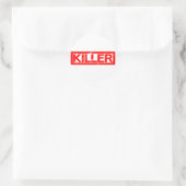 Killer Stamp Ronde Sticker (Tas)