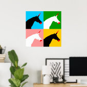 Killer Unicorn (Art Print) Poster (Thuiskantoor)