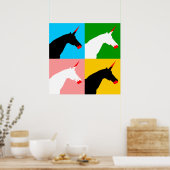 Killer Unicorn (Art Print) Poster (Keuken)