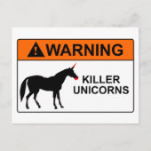 Killer Unicorns Briefkaart (Voorkant)