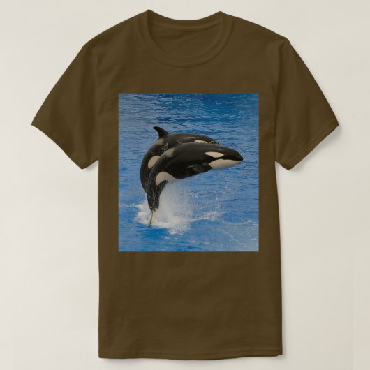 Killer wala orca springt 1 t-shirt (Design voorkant)