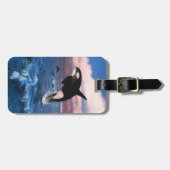 Killer wales in de Arctische Oceaan Bagagelabel (Voorkant horizontaal)