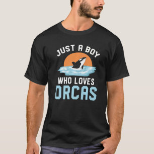 Killer walvis oceaan dier gewoon een jongen orka t-shirt
