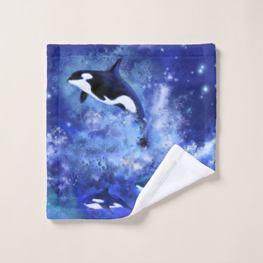 Killer Whale Badhanddoek Set Bad Handdoek (Wasdoekje)