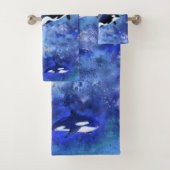 Killer Whale Badhanddoek Set Bad Handdoek (Insitu)