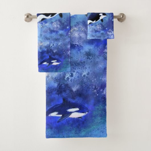Killer Whale Badhanddoek Set Bad Handdoek (Insitu)
