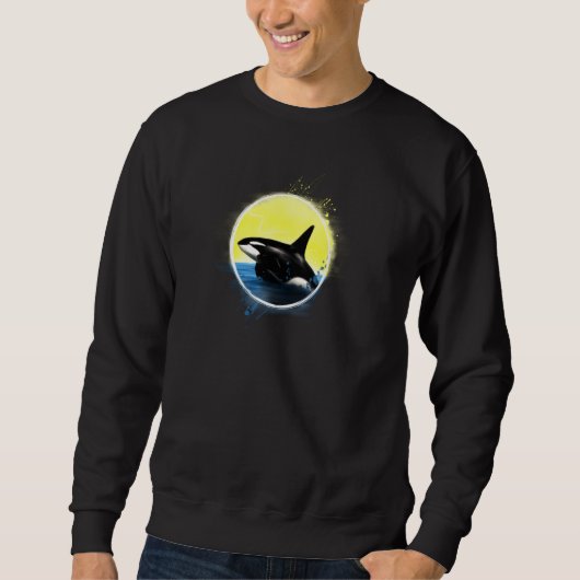 Killer Whale Beach Orca Pul Hoodie Trui (Voorkant)
