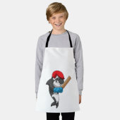 Killer whale bij Cricket met cricket bat Schort (Gedragen)