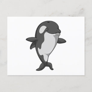 Killer whale bij Yoga Fitness permanent Briefkaart