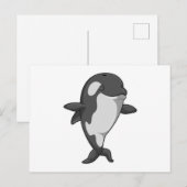 Killer whale bij Yoga Fitness permanent Briefkaart (Voorkant / Achterkant)