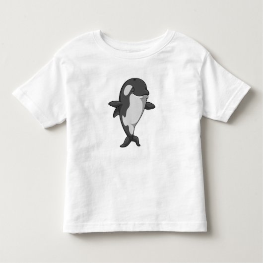 Killer whale bij Yoga Fitness permanent Kinder Shirts (Voorkant)