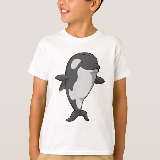 Killer whale bij Yoga Fitness permanent T-shirt (Voorkant)