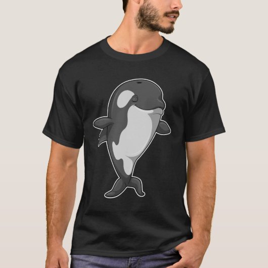 Killer whale bij Yoga Fitness permanent T-shirt (Voorkant)