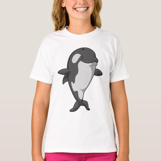 Killer whale bij Yoga Fitness permanent T-shirt (Voorkant)