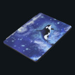 Killer Whale Blue iPad Luchthoes Volle Maan iPad Pro Cover<br><div class="desc">Orka's op Blue Full Moon iPad Covers</div>